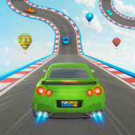 down Ramp Car Games: GT Car Stunts