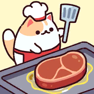 down Cat Snack Bar: Cute Food Games
