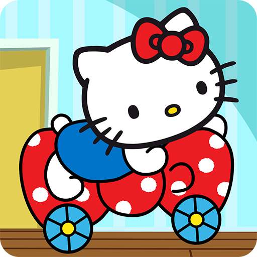 down Hello Kitty games - car game