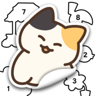 down Sticker Town Puzzle:Color Book
