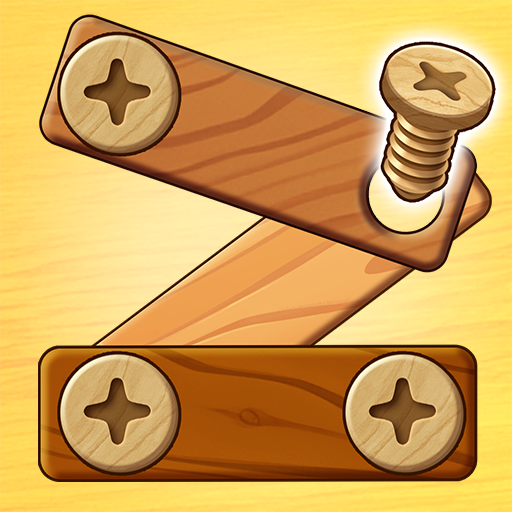 down Woodle - Wood Screw Puzzle