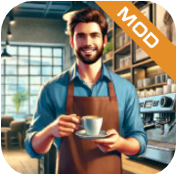 down Coffee Shop Simulator 3D Cafe Mod apk