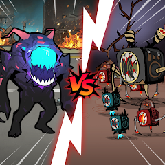 down Toilet Monster Merge Games Mod Apk