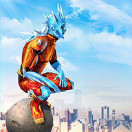 down Snow Storm Superhero Mod Apk