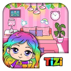 down Tizi Town - Pink Home Decor Mod Apk