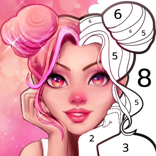 down Coloring Game Paint by Number Mod apk