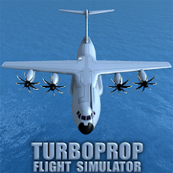 down Turboprop Flight Simulator 3D Mod Apk