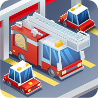 down Idle Firefighter Tycoon Mod Apk