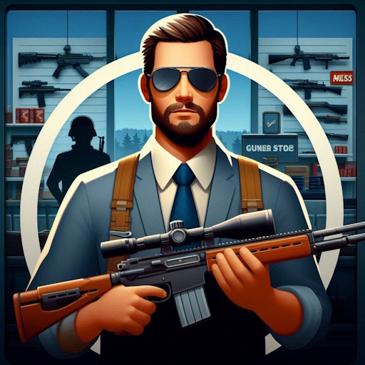 down Gun Shop Simulator Mod apk