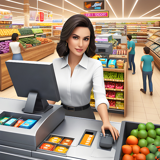 down Supermarket Simulator City 3D Mod apk
