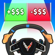down Steering Wheel Evolution Mod Apk