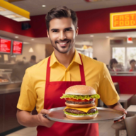 down Burger Station Simulator 3D Mod Apk