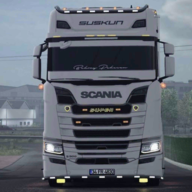 down Real City Cargo Truck Driving Mod Apk