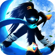 down Shadow Stickman Warrior Mod Apk