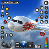 down Flight Simulator Airplane Game Mod Apk