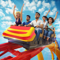 down Roller Coaster Train Adventure Mod Apk