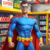 down Superhero Supermarket Sim Mod Apk