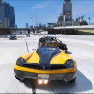 down Mega Speed Car Driving Traffic Mod Apk