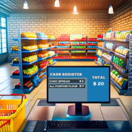 down My Supermarket Cashier Game 3D Mod Apk