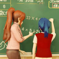 down Anime School Teacher 3D Mod Apk