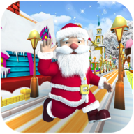 down Santa Run Mod Apk