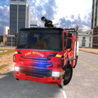 down Fire Truck Simulator 2025 Mod Apk