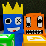 down Craft Rainbow Friends Blue Box Mod Apk